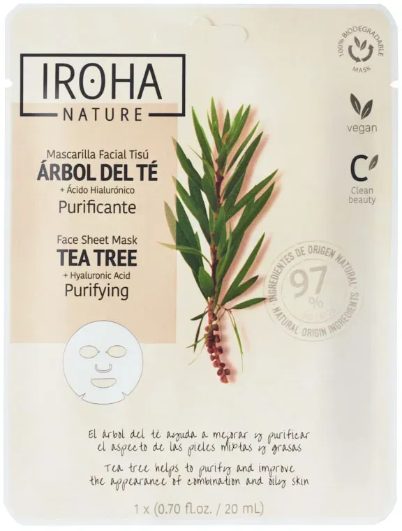 IROHA Vliesmaske Purifying Tea Tree