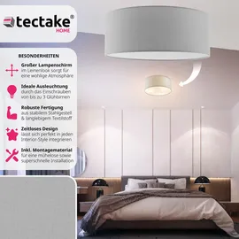 Tectake tectake® Deckenleuchte, Stahlgestell, 40 W, für bis zu 3 Glühbirnen, 40 x 15,5 cm