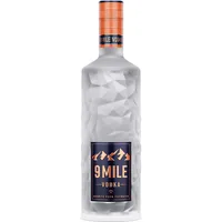 9 Mile Vodka (1 x 1 Liter) 37,5% Vol. Alkohol - Flasche inkl. LED-Beleuchtung - Granite Rock Filtrated Premium Wodka - Milder Geschmack - Bekannt aus Rap & HipHop - Als Drink, Shot oder Geschenkidee