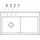 Villeroy & Boch Subway Style 50 links graphite + Handbetätigung