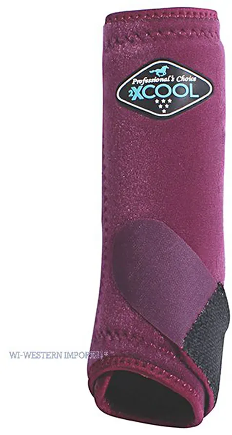 Professional's Choice 2XCool Frontboots - Wine, L