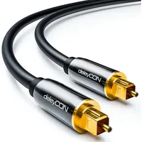 DeleyCON 0,5m Optisches Digital Audio Kabel - S/PDIF -
