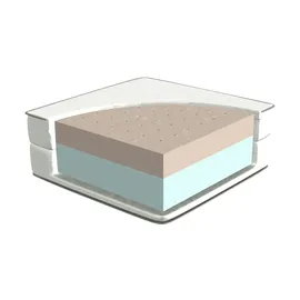 Lifetime 7-Zonen-Kaltschaummatratze 90 x 200 cm H2