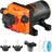Vevor Wassermembranpumpe, 12 V DC, 13L/min Durchfluss, 3,8 bar Nenndruck (2,76–5,5 bar einstellbar), 1/2 Zoll MNPT selbstansaugende Sprühpumpe mit Druckschalter für Wohnmobil, Camper, Marine, Boot