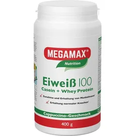 MEGAMAX Eiweiß 100 Cappuccino Pulver 400 g