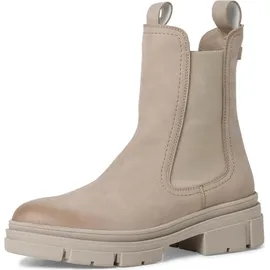 TAMARIS Damen Chelsea Boots, Frauen Stiefeletten,TOUCHit-Fußbett,Bootee,Booties,halbstiefel,Kurzstiefel,uebergangsschuhe,Taupe NUBUC,40 EU