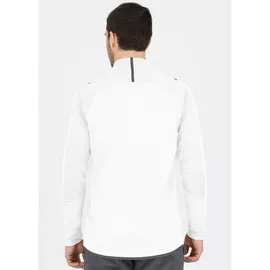 Jako Challenge Sweatshirt mit 1/4-Reißverschluss weiß/anthra light XXL