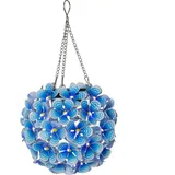 StarTrading STAR Trading LED Solar Hortensie Blume in blau - D: 16cm | Gr.: onesize