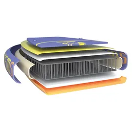 Happy People SUP Set 325 x 81 x 15 cm gelb