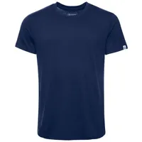 Kaipara - Merino Sportswear Rundhalsshirt Merino Shirt Herren Kurzarm Regularfit 150 (1-tlg) aus reiner Merinowolle Made in Germany blau M