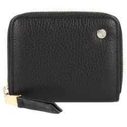 abro Adria Geldbörse Leder 10.5 cm  schwarz