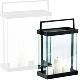 philippi Laterne LUXOR Edelstahl/Glas Schwarz