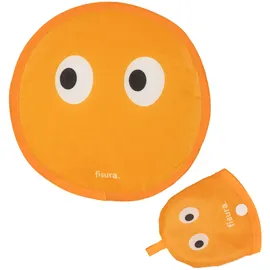 Fisura – Runder faltbarer Fächer. Original faltbarer Handventilator. Faltbares Frisbee. Tragbarer Fächer für Partys. 20 zentimeter. (Augen)