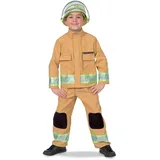 Fritz Fries & Söhne GmbH Kinder Feuerwehr Kostüm Sandfarben Berufs-Feuerwehr (104)