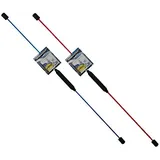 TALK-POINT TP Swingstick - Schwungstab - Flexistab inkl. Übungs-DVD (Rot)