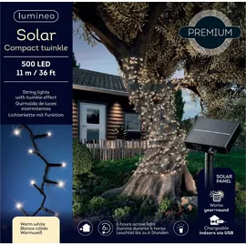 Kaemingk Lichterkette Solar Compact 1100 cm warmweiß Schwarz