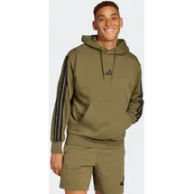 adidas Essentials 3-Streifen Kapuzensweatshirt Herren Grün S