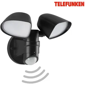 Telefunken Außenleuchte Kunststoff 258x218x160mm inkl. Bewegungsmelder schwarz