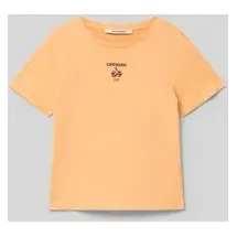 GARCIA T-Shirt mit Motiv- und Statement-Print, Apricot, 140
