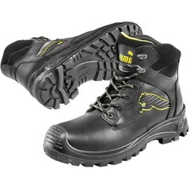 Puma Borneo Black Mid S3 CI HI HRO SRC Sicherheitschuhe Arbeitsschuhe Bauschuhe hoch Schwarz-Größe-43 EU 43