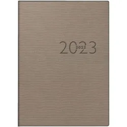 BRUNNEN 701812680 Taschenkalender 2023 Modell perfect/Technik I, grau