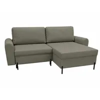 Ecksofa Porto mit Bettkasten, Grau Kronos 15 - Grau