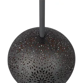 Dehner Solarleuchte Kunststoff/Metall Ø18/H88 cm 1 Stück schwarz