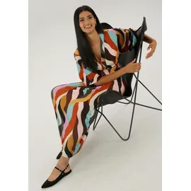 Aniston SELECTED Maxikleid Bunt Schwarz 36