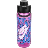 Nike TR Renew Recharge Chug Graphic Trinkflasche aus Tritan für Kohlensäurehaltige Getränke geeignet 709 ml 660 playful pink/black/white