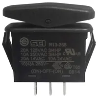 TRU Components 1587863 Wippschalter TC-R13-258I 14 V/AC 21 A