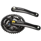 Shimano Kurbelgarnitur Fc-m311 Altus Mtb 170mm 42/32/22z 4-kant 8-fach Schwarz