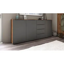 borchardt Möbel Highboard »Tom«, Breite 200 cm, grau