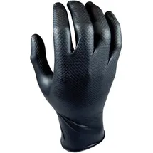 ede - majestic Handschuh Grippaz,Gr. M, schwarz(Box a 50 Stück)