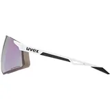 Uvex Pace Perform CV Sonnenbrille - White Matt Colorvision Mirror Pink