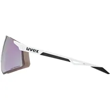 Uvex Pace Perform CV Sonnenbrille - White Matt Colorvision Mirror Pink