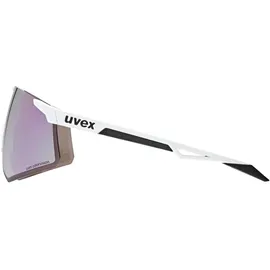Uvex Pace Perform CV Sonnenbrille - White Matt Colorvision Mirror Pink