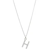 Smart Jewel Kette Buchstabe H mit Zirkonia Steine, Silber 925 Ketten Silber Damen