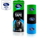 CureTape MyCureTape Sports 3 Rollen á 2,5 m x 5 cm, limone, schwarz, blau