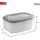 sunware perfectly organised Aufbewahrungskiste E-Claire 18 x 10 cm 1-tlg. grau/transparent