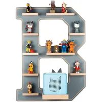 BOARTI Kinderregal Buchstabe B Holz grau