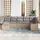 vidaXL Sofa Set 7-tlg. Loungeset beige