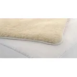 Merino Unterbett Matratzenauflage 120 x 200 cm weiß