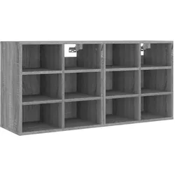 vidaXL Schuhregale 2 Stk. Grau Sonoma 52,5x30x50 cm