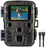 Full-HD-Wildkamera mit PIR-Sensor, Nachtsicht, 6 Monate Stand-by, IPX5