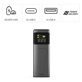 Hama Power Pack High Power 65 W, 20000 mAh