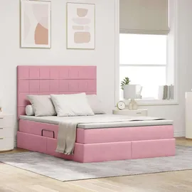 vidaXL Bett 140 x 200 cm Rosa
