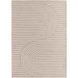 KADIMA DESIGN TEPPICH Outdoor VENTOUX in Beige, im Boho-Stil, 140 x 200 cm