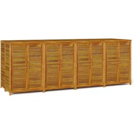 furnicato Gartenbox 280 x 87 x 104 cm Braun