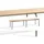 C+P Sitzbank Braun 200 x 46 x 46 cm