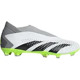 adidas Predator Accuracy.3 Laceless FG Fußballschuhe Herren GZ0021 - cloud white/core black/lucid lemon 46 2/3